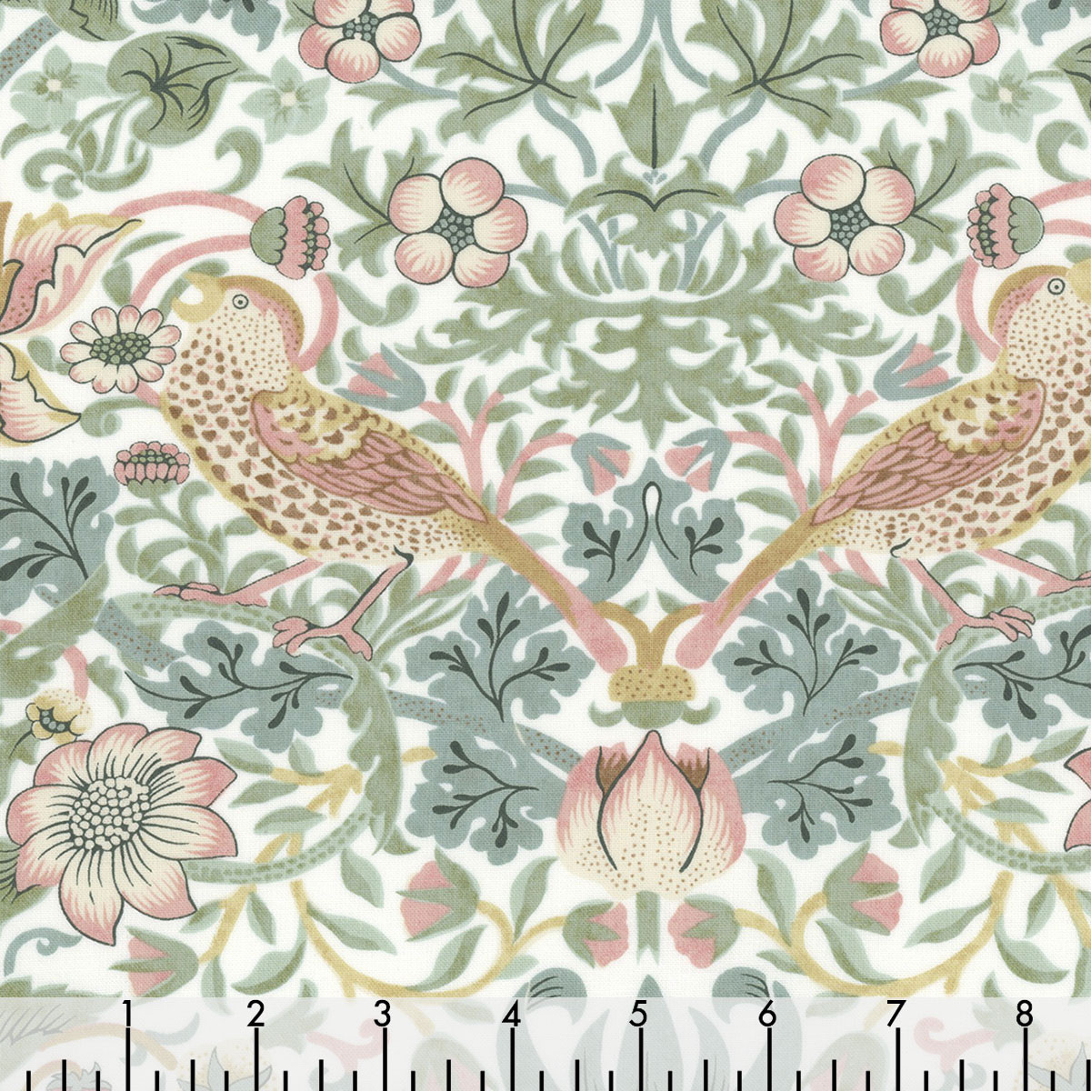 Free Spirit Fabrics Leicester William Morris and Co Strawberry